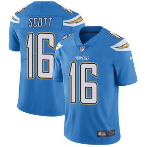 Chargers #16 J.K. Scott Electric Blue Alternate Youth Stitched NFL Vapor Untouchable Limited Jersey