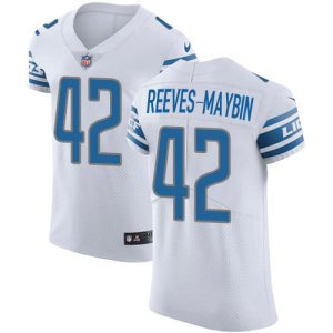 lions #42 jalen reeves-maybin white men's stitched nfl new elite wholesale jersey