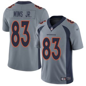 broncos #83 marvin mims jr. gray men's stitched nfl limited inverted legend elite jersey