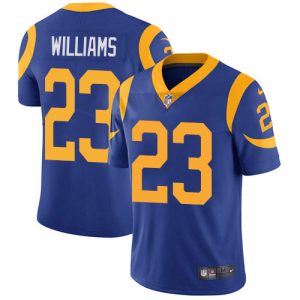 Rams #23 Kyren Williams Royal Blue Alternate Youth Stitched NFL Vapor Untouchable Limited Jersey