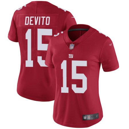 Giants #15 Tommy DeVito Red Women's Stitched NFL Limited Inverted Legend Jersey