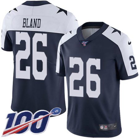 elite Cowboys #26 DaRon Bland Navy Blue Thanksgiving Men's Stitched NFL 100th Season Vapor Throwback Limited Jersey