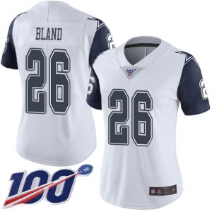 Cowboys #26 DaRon Bland White Women's Stitched NFL Limited Rush 100th Season Jersey