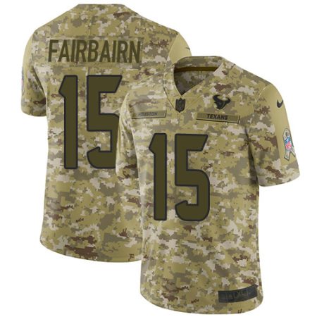 wholesale Texans #15 Ka'imi Fairbairn Camo Men's Stitched NFL Limited 2018 Salute To Service Jersey