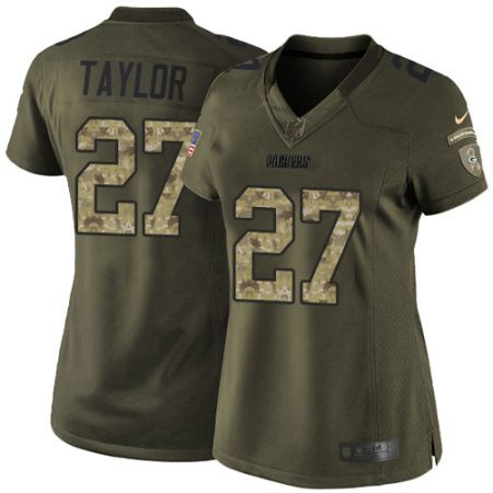 packers #27 patrick taylor green women's stitched nfl limited 2015 salute to service wholesale jersey