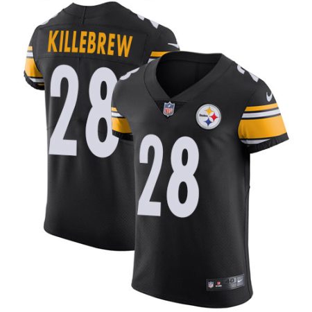 wholesale Steelers #28 Miles Killebrew Black Team Color Men's Stitched NFL Vapor Untouchable Elite Jersey