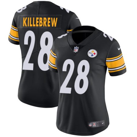 Steelers #28 Miles Killebrew Black Team Color Women's Stitched NFL Vapor Untouchable Limited Jersey