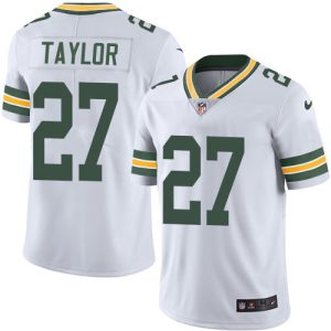 elite Packers #27 Patrick Taylor White Men's Stitched NFL Vapor Untouchable Limited Jersey