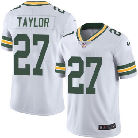 elite Packers #27 Patrick Taylor White Men's Stitched NFL Vapor Untouchable Limited Jersey