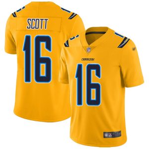 cheap Chargers #16 J.K. Scott Gold Youth Stitched NFL Limited Inverted Legend Jersey