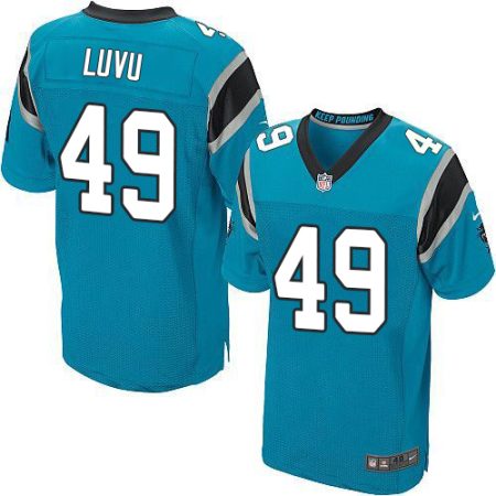 panthers #49 frankie luvu blue alternate men's stitched nfl new elite elite jersey