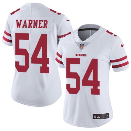 49ers #54 Fred Warner White Women's Stitched NFL Vapor Untouchable Limited Jersey