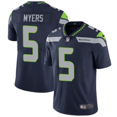 Seahawks #5 Jason Myers Steel Blue Team Color Men's Stitched NFL Vapor Untouchable Limited Jersey