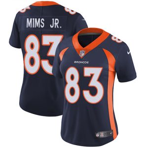 elite Broncos #83 Marvin Mims Jr. Navy Blue Alternate Women's Stitched NFL Vapor Untouchable Limited Jersey