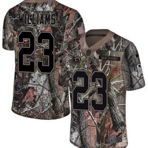 Rams #23 Kyren Williams Camo Men's Stitched NFL Limited Rush Realtree Jersey