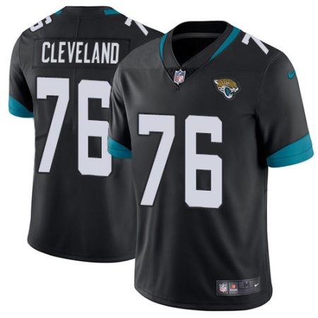 Jaguars #76 Ezra Cleveland Black Team Color Men's Stitched NFL Vapor Untouchable Limited Jersey