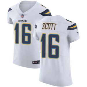 cheap Chargers #16 J.K. Scott White Men's Stitched NFL Vapor Untouchable Elite Jersey