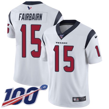 Texans #15 Ka'imi Fairbairn White Men's Stitched NFL 100th Season Vapor Untouchable Limited Jersey