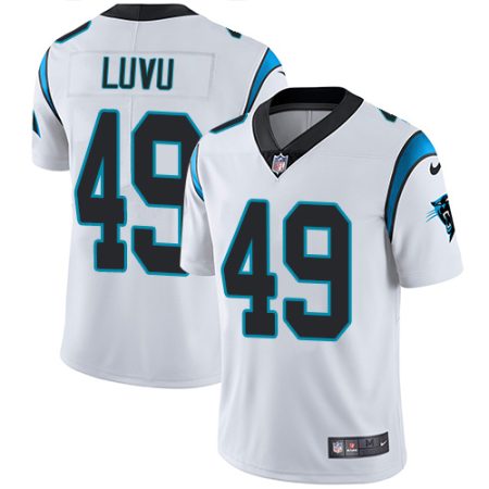 Panthers #49 Frankie Luvu White Men's Stitched NFL Vapor Untouchable Limited Jersey