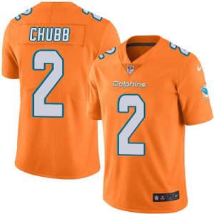 cheap Dolphins #2 Bradley Chubb Orange Youth Stitched NFL Limited Rush Jersey