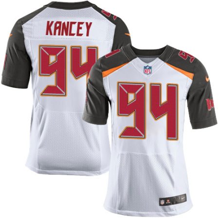 Buccaneers #94 Calijah Kancey White Men's Stitched NFL New Elite Jersey