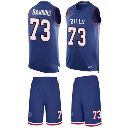 elite Bills #73 Dion Dawkins Royal Blue Team Color Men's Stitched NFL Limited Tank Top Suit Jersey