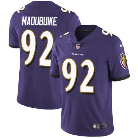 Ravens #92 Justin Madubuike Purple Team Color Youth Stitched NFL Vapor Untouchable Limited Jersey