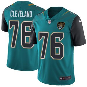 Jaguars #76 Ezra Cleveland Teal Green Team Color Men's Stitched NFL Vapor Untouchable Limited Jersey