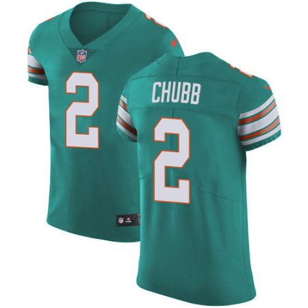 cheap Dolphins #2 Bradley Chubb Aqua Green Alternate Men's Stitched NFL New Elite Jersey