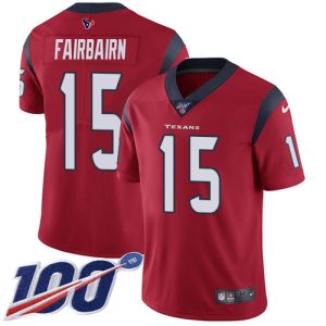 cheap Texans #15 Ka'imi Fairbairn Red Alternate Men's Stitched NFL 100th Season Vapor Untouchable Limited Jersey