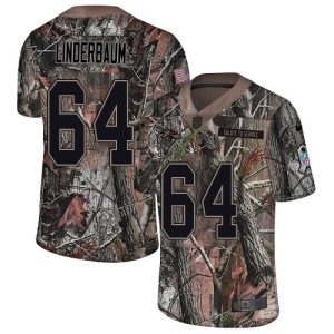 Ravens #64 Tyler Linderbaum Camo Youth Stitched NFL Limited Rush Realtree Jersey