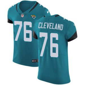 wholesale Jaguars #76 Ezra Cleveland Teal Green Alternate Men's Stitched NFL New Elite Jersey