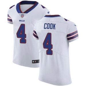 elite Bills #4 James Cook White Men's Stitched NFL New Elite Jersey