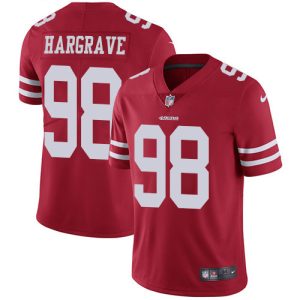 cheap 49ers #98 Javon Hargrave Red Team Color Youth Stitched NFL Vapor Untouchable Limited Jersey