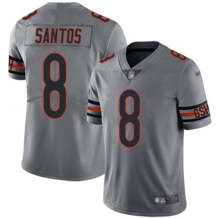 bears #8 cairo santos silver youth stitched nfl limited inverted legend wholesale jersey