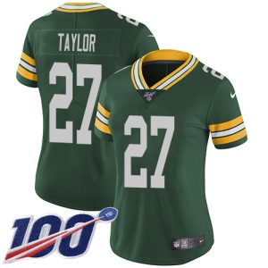 packers #27 patrick taylor green team color women's stitched nfl 100th season vapor untouchable limited wholesale jersey