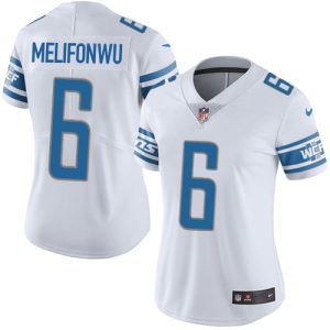 Lions #6 Ifeatu Melifonwu White Women's Stitched NFL Vapor Untouchable Limited Jersey