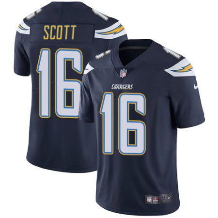 Chargers #16 J.K. Scott Navy Blue Team Color Youth Stitched NFL Vapor Untouchable Limited Jersey