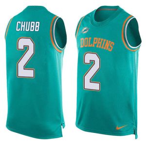 wholesale Dolphins #2 Bradley Chubb Aqua Green Team Color Men's Stitched NFL Limited Tank Top Jersey