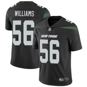 Jets #56 Quincy Williams Black Alternate Youth Stitched NFL Vapor Untouchable Limited Jersey