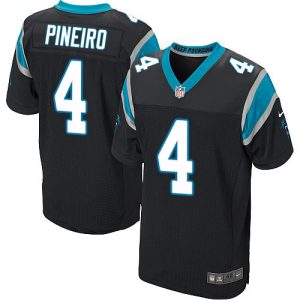 panthers #4 eddy pineiro black team color men's stitched nfl vapor untouchable elite elite jersey