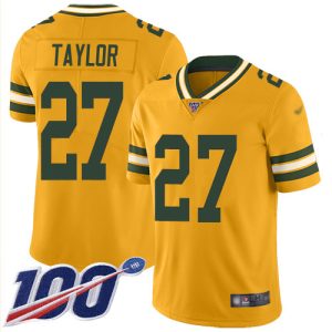 cheap Packers #27 Patrick Taylor Gold Youth Stitched NFL Limited Inverted Legend 100th Season Jersey