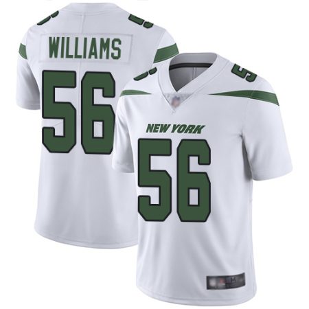 cheap Jets #56 Quincy Williams White Men's Stitched NFL Vapor Untouchable Limited Jersey