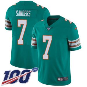 dolphins #7 jason sanders aqua green alternate youth stitched nfl 100th season vapor untouchable limited cheap jersey