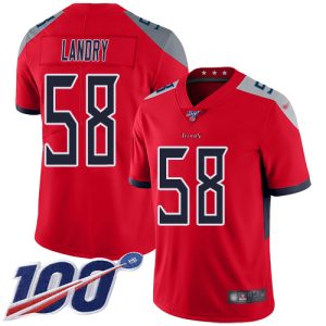 titans #58 harold landry red men's stitched nfl limited inverted legend 100th season cheap jersey