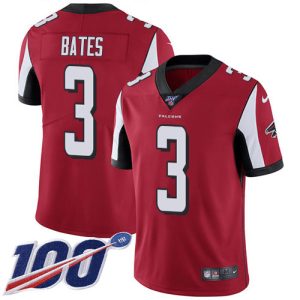 falcons #3 jessie bates red team color men's stitched nfl 100th season vapor untouchable limited cheap jersey