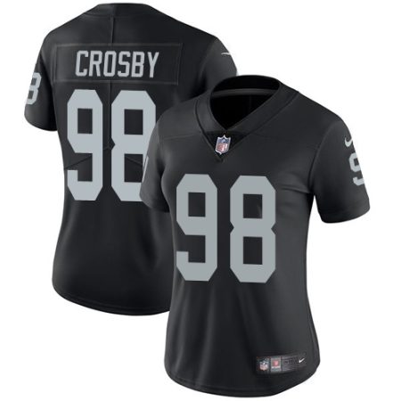 raiders #98 maxx crosby black team color women's stitched nfl vapor untouchable limited cheap jersey