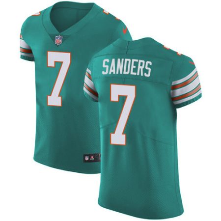 Dolphins #7 Jason Sanders Aqua Green Alternate Men's Stitched NFL New Elite Jersey