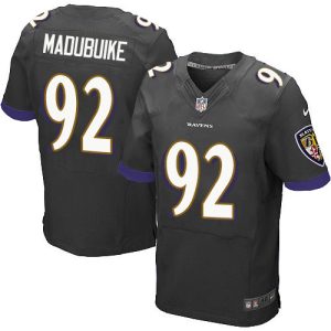 elite Ravens #92 Justin Madubuike Black Alternate Men's Stitched NFL New Elite Jersey