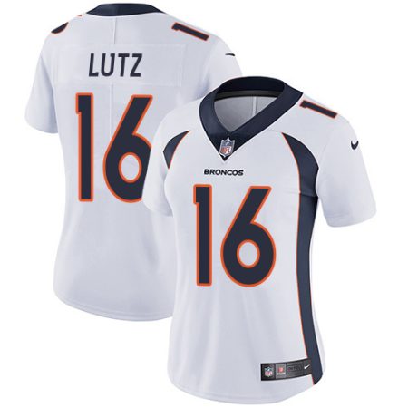 cheap Broncos #16 Wil Lutz White Women's Stitched NFL Vapor Untouchable Limited Jersey